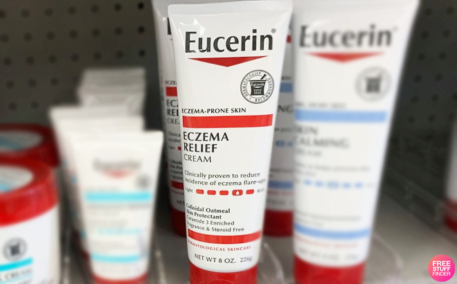 Eucerin Eczema Relief Cream on a Shelf