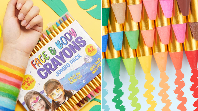 Face and Body Crayons 24 Pack