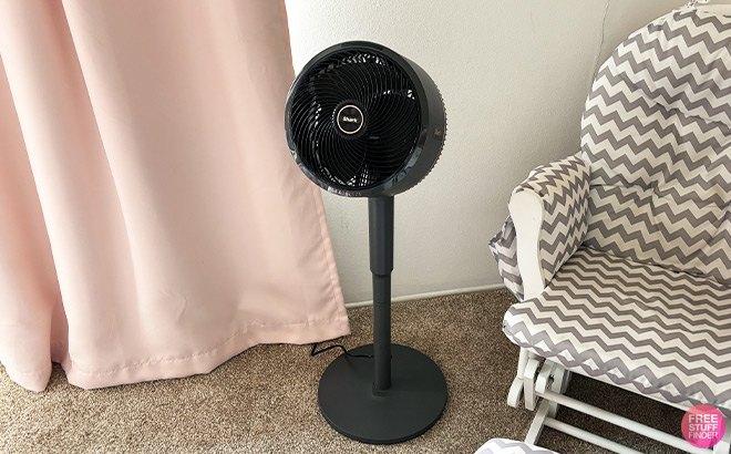 Fan on the Floor next to a Chair