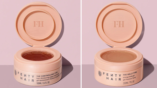 Fenty Beauty The Controlling Type Hair Thickening Edge Control Gel and The Gelly Type Strong Hold Gel