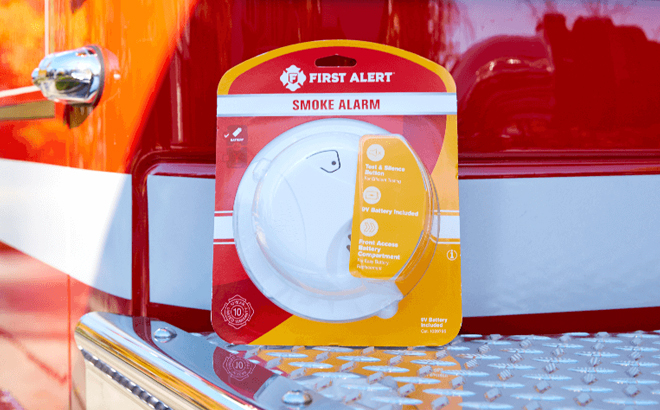 First Alert Ionization Smoke Alarm on a Fire Truck