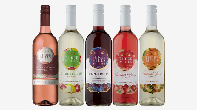 Five Bottles of Fruit Fusion Wines