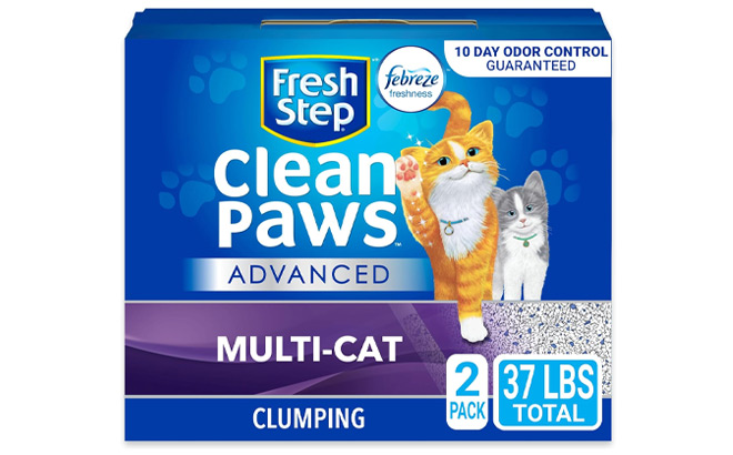 Fresh Step Clumping Cat Litter With Febreze 37 Pounds