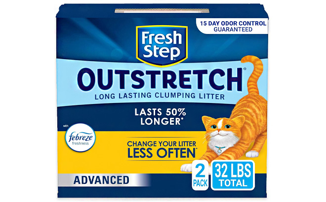 Fresh Step Outstretch Clumping Cat Litter 2 Pack