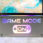 Game Mode On Colorful LED Table Decor on the Table