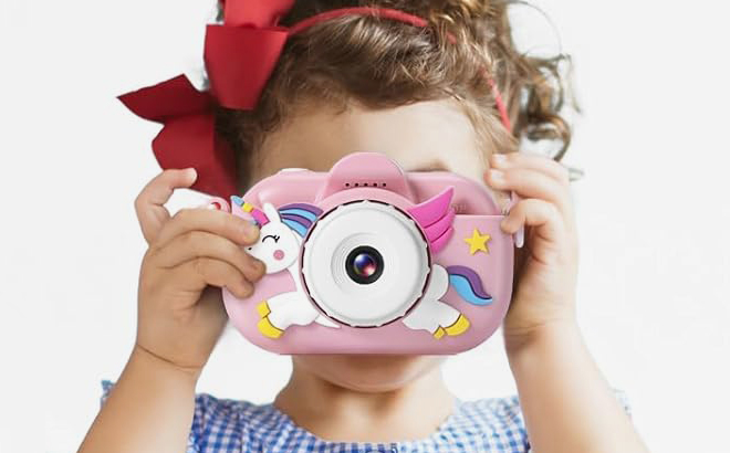 Girl Using a Kids Camera