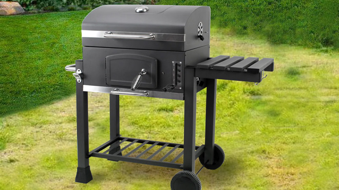 GrillFest 45 W Barrel Charcoal Grill