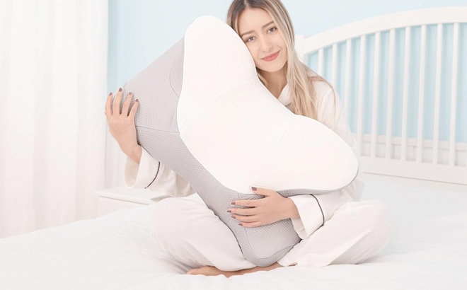 HOMFINE Cervical Memory Foam Pillow Ergonomic Contour Pillow for Neck and Shoulder Pain Relief