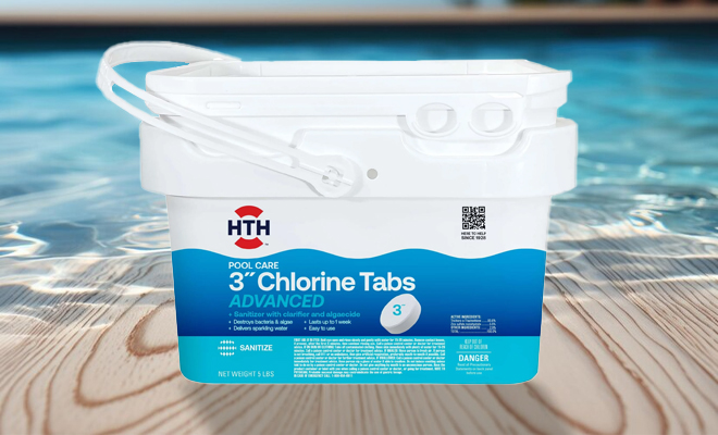 HTH Pool Care 3 Inch Chlorine Tablets Advanced for Swimming Pools