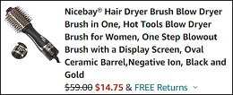 Hair Dryer Brush Checkout