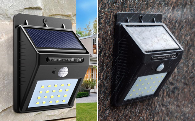 Hakol 5 pack Outdoor Super Bright 20 LED Solar Light