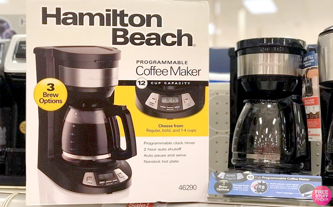 Hamilton Beach 12 Cup Programmable Coffee Maker Black color