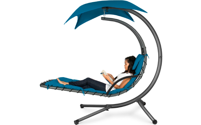 Hanging Curved Chaise Lounge Chair