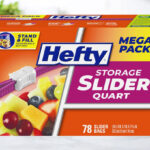 Hefty Slider Storage Bags Quart Size 78 Count