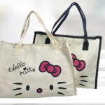 Hello Kitty Canvas Bags on a Table