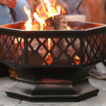 Hex Shaped Outdoor Fire Pit