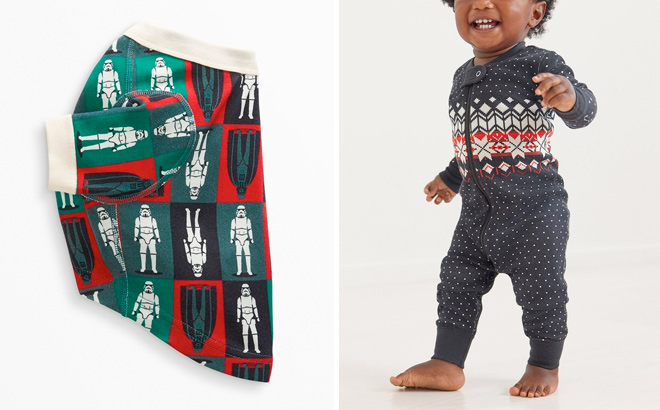 Holiday Print Baby Zip Sleeper