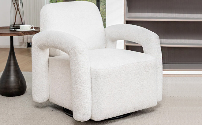 Hultin Upholstered Swivel Armchair