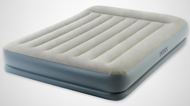 Intex Dura Beam 12 Inch Air Mattress with Built In Pump