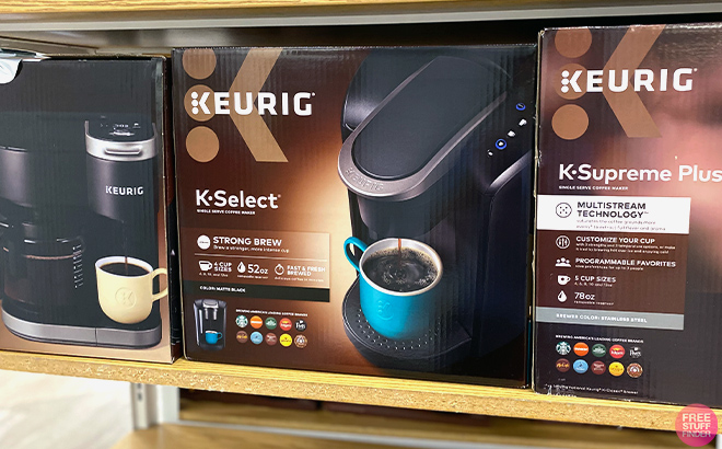 Keurig K Select Coffee Maker in shelf