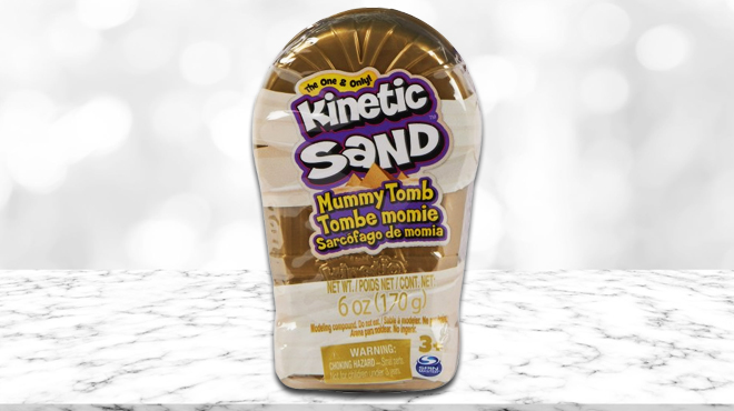 Kinetic Sand 6 oz Mummy Tomb with Brown Play Sand