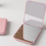 LED Compact Travel Makeup Mirror with Light