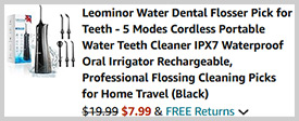 Leominor Water Dental Flosser Screenshot