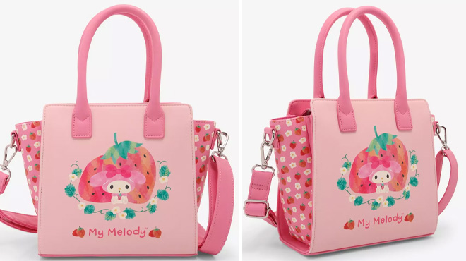 Loungefly My Melody Strawberries Mini Satchel Bag