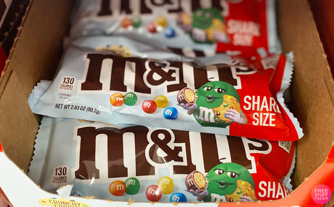 M&Ms Crunchy Cookie Milk Chocolate Candy Share Size