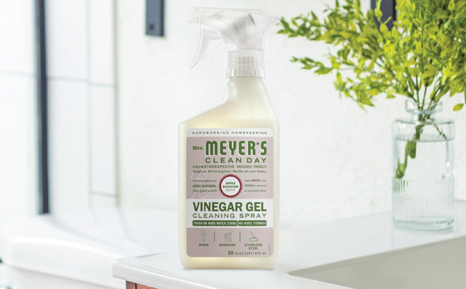 MRS MEYERS CLEAN DAY Vinegar Gel Cleaning Spray on Kitchen Sink