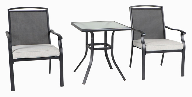 Mainstays Alexandra Square 3 Piece Outdoor Patio Bistro