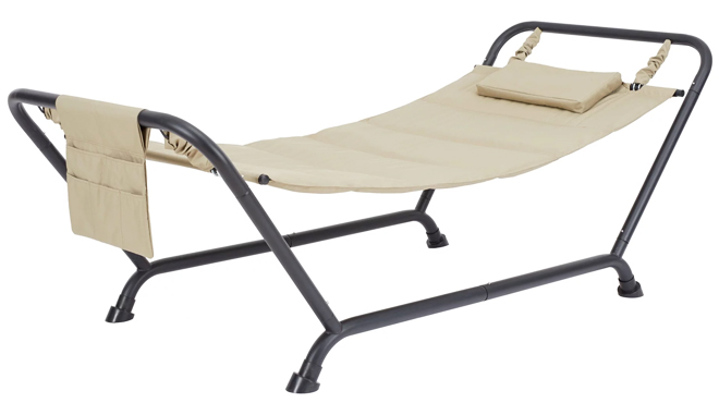 Mainstays Belden Park Polyester Hammock with Stand and Pillow