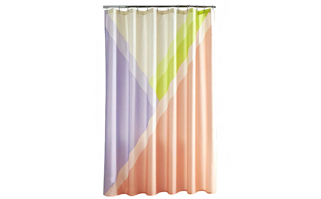Mainstays Colorblock Shower Curtain
