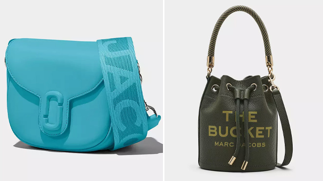 Marc Jacobs The Covered J Marc Saddle and The Leather Bucket Bags