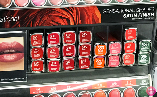 Maybelline Color Sensational Lipstick on Store Shelf