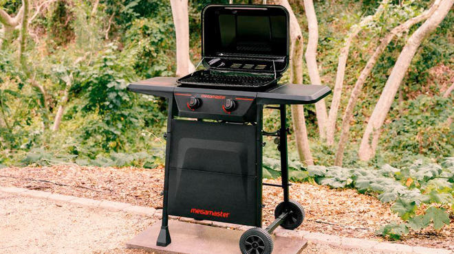 Megamaster 2 Burner Propane Gas Grill in Black 