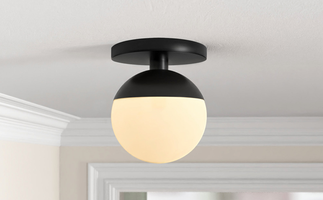 Mercury Row Yearby Glass Semi Flush Mount