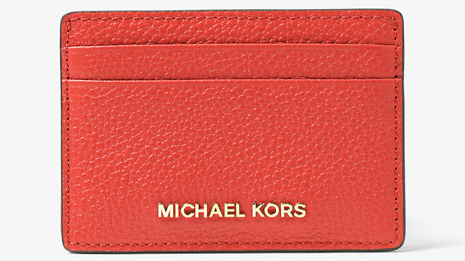 Michael Kors Pebbled Leather Card Case