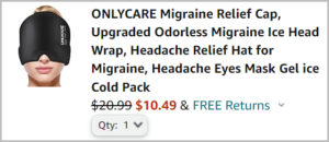 Migraine Relief Cap at Checkout