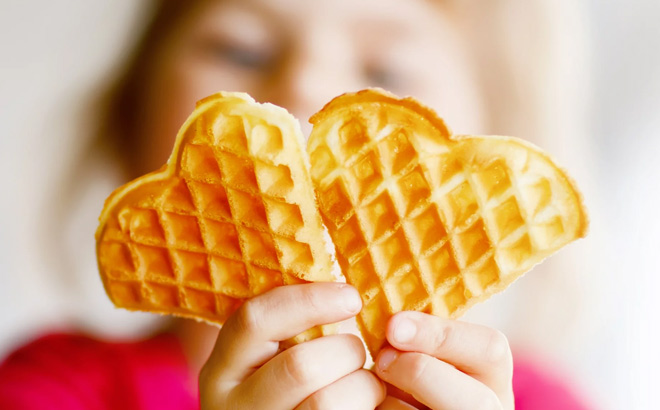 Mini Heart Waffles