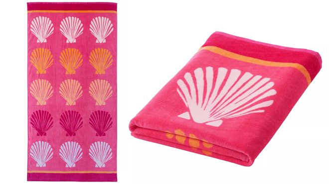 Modern Southern Home Beach Towel Shells Style