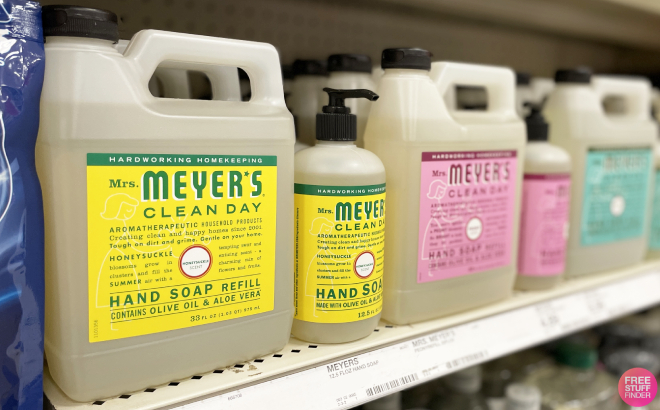 Mrs Meyers Clean Day Liquid Hand Soap Refill on Shelf