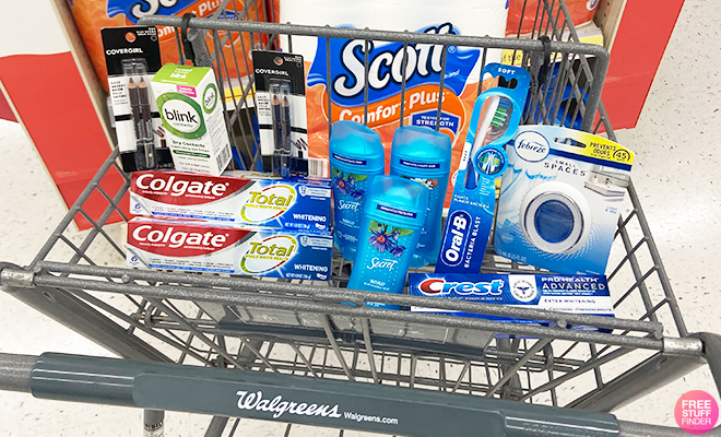 Multiple Personal Care Items in a Cart at Walgreens