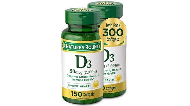 Natures Bounty Vitamin D3 2 Pack