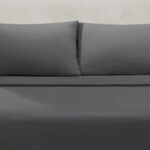 Nestl Queen 4 Piece Bed Sheet Set in the Color Gray