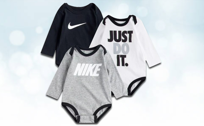 Nike Baby 3 Pack Onesies