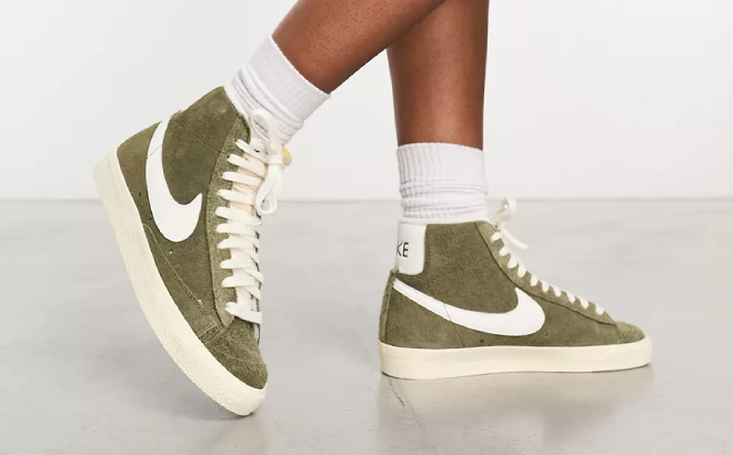 Nike Blazer Mid 77 Shoes Vintage Green
