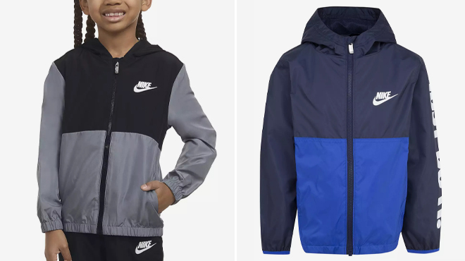 Nike Boys Dri FIT Futura Windrunner Jacket and Nike Just Do It Boys Windrunner Jacket