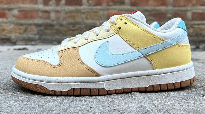 Nike Dunk Low Shoes in Soft Yellow