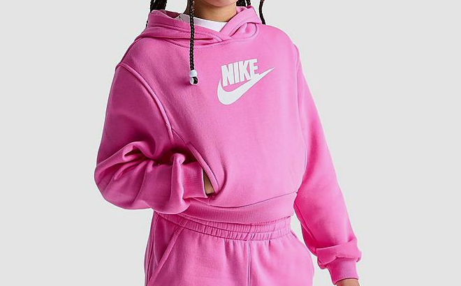 Nike Girls Sportswear Club Fleece Hoodie